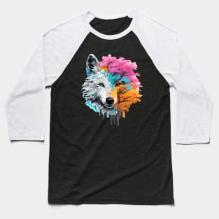 Wolf Alpha Animal World Predator Wild Nature Wilderness Baseball T-Shirt